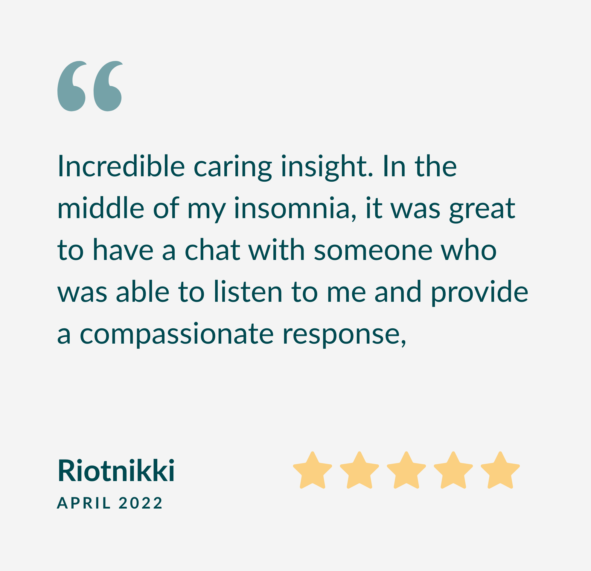 Testimonial – Riotnikki